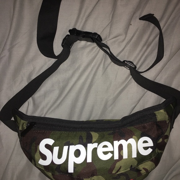supreme fanny pack green